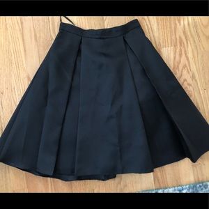 Full black high waisted skirt